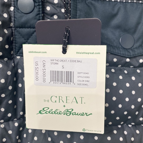 The GREAT + Eddie Bauer storm 800 fill power Goose down jacket size small. - Picture 10 of 16